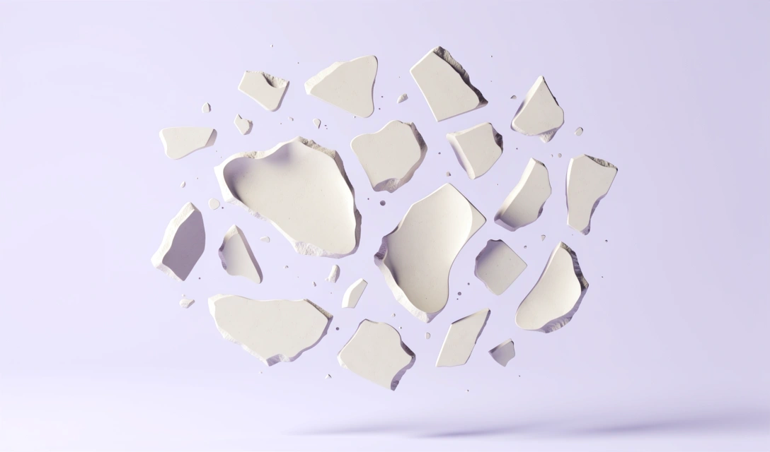 Fragmented Echo abstract game art